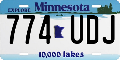 MN license plate 774UDJ