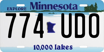 MN license plate 774UDO