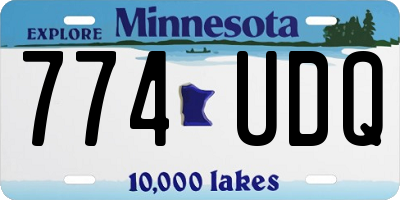 MN license plate 774UDQ