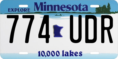 MN license plate 774UDR