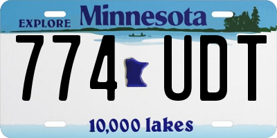MN license plate 774UDT