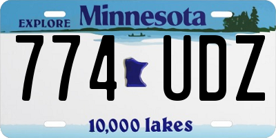 MN license plate 774UDZ