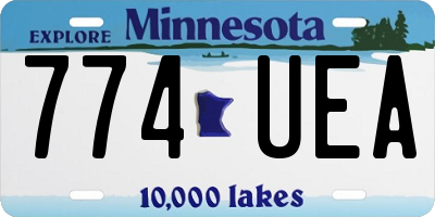 MN license plate 774UEA