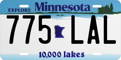 MN license plate 775LAL