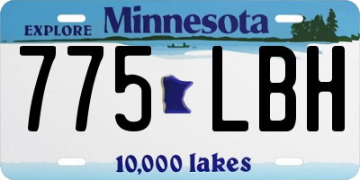 MN license plate 775LBH