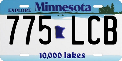 MN license plate 775LCB
