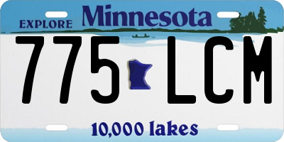 MN license plate 775LCM