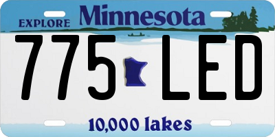 MN license plate 775LED