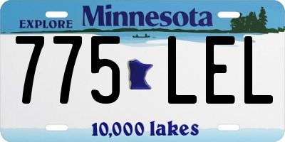 MN license plate 775LEL