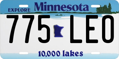 MN license plate 775LEO