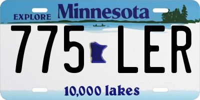 MN license plate 775LER