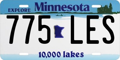 MN license plate 775LES