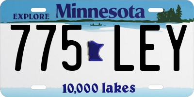 MN license plate 775LEY