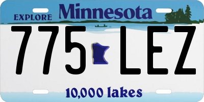 MN license plate 775LEZ