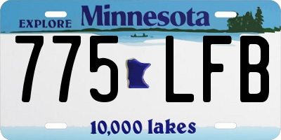 MN license plate 775LFB