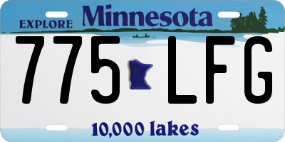 MN license plate 775LFG