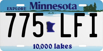 MN license plate 775LFI