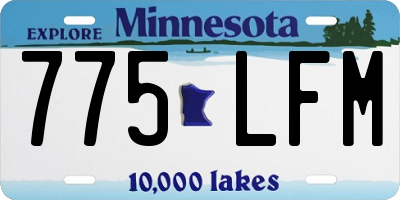 MN license plate 775LFM