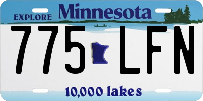 MN license plate 775LFN