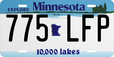 MN license plate 775LFP