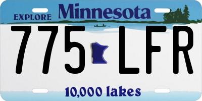 MN license plate 775LFR
