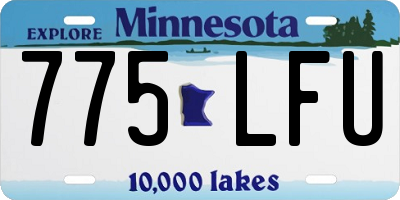 MN license plate 775LFU
