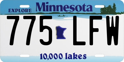 MN license plate 775LFW