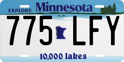 MN license plate 775LFY