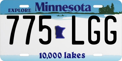 MN license plate 775LGG