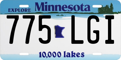 MN license plate 775LGI