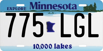 MN license plate 775LGL