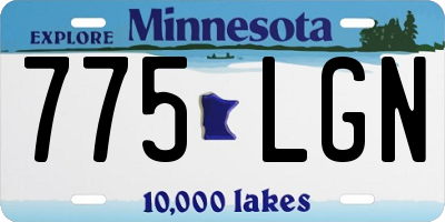 MN license plate 775LGN
