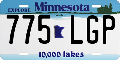 MN license plate 775LGP