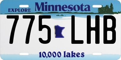 MN license plate 775LHB