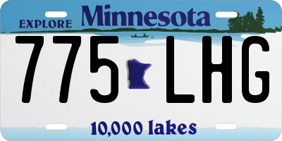 MN license plate 775LHG