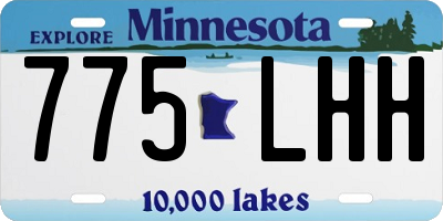 MN license plate 775LHH