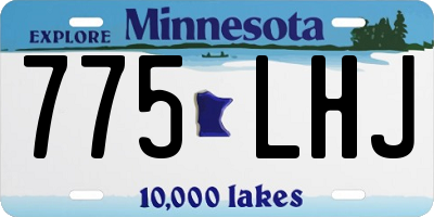 MN license plate 775LHJ