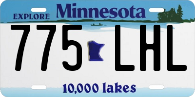 MN license plate 775LHL