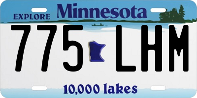MN license plate 775LHM