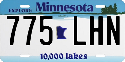MN license plate 775LHN