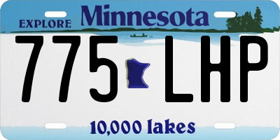 MN license plate 775LHP