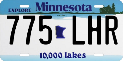 MN license plate 775LHR