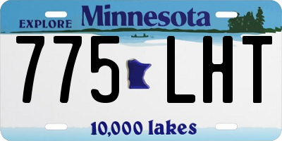 MN license plate 775LHT