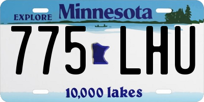 MN license plate 775LHU
