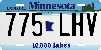 MN license plate 775LHV