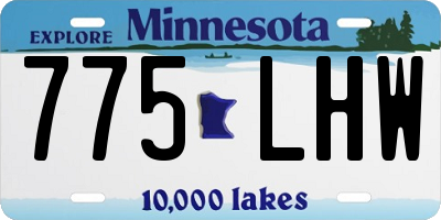 MN license plate 775LHW