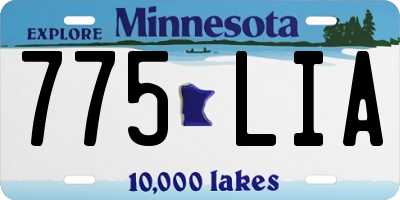 MN license plate 775LIA