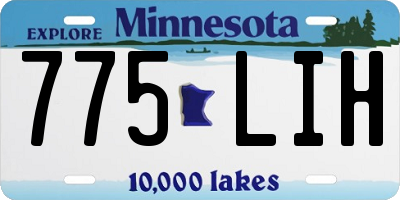 MN license plate 775LIH
