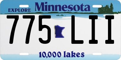 MN license plate 775LII