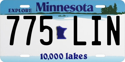 MN license plate 775LIN